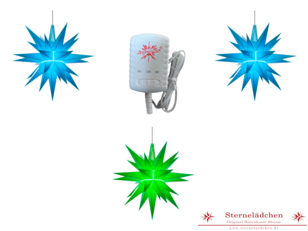 Sterne-Set A1e blau/grün/blau